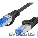 Monitori tarvik Lanberg  Patchcord Cat.6A S/FTP LSZH CCA | PCF6A-10CC-0200-BK | 2 m 