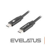 Monitori tarvik Lanberg  USB-C 2.0 Cable, Quick Charge 4.0 | CA-CMCM-40CU-0018-BK | USB Type-C to USB Type-C | 1.8 m 