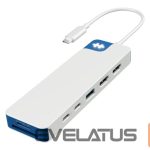 Juhtmevabad kõrvaklapid HYPER  Drive Flex 9 Port Dual 4K HDMI USB-C Hub, Blue | 