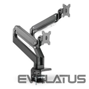 Teleri kinnitus Digitus  Desk Mount | DA-90427 | Adjustable Height, Rotate, Tilt, Swivel | 15-35 " | Maximum weight (capacity) 2x15 kg | Black 