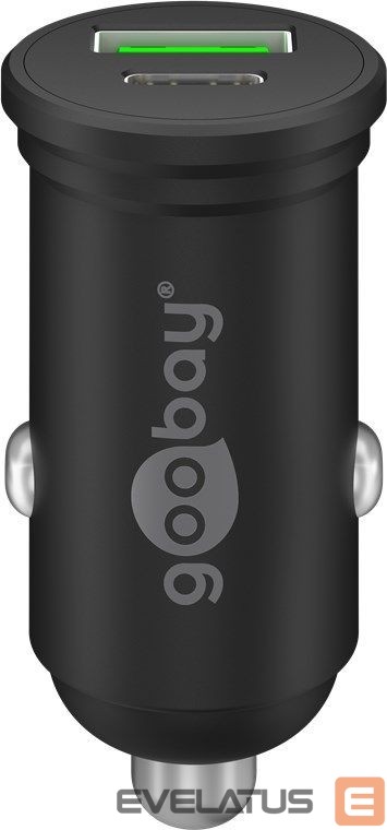 Laadija Goobay 61739 Dual-USB Car Fast Charger USB-C PD, 45 W