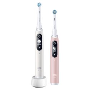 Hambahari Oral-B  Electric Toothbrush | iO6 DuoPack | Rechargeable | For adults | Number of brush heads included 2 | Number of teeth brushing modes 5 | White/Pink 