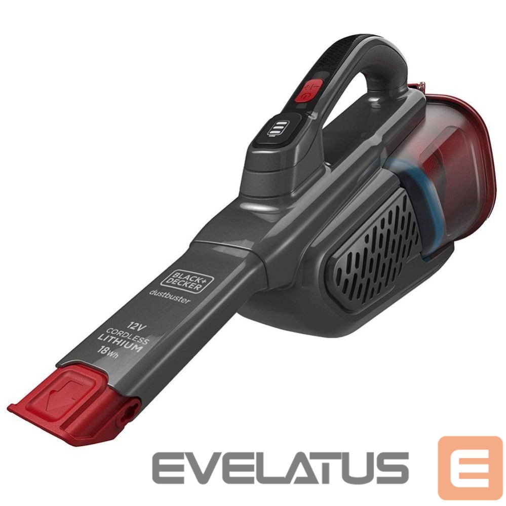 Tolmuimeja Black & Decker Vacuum Cleaner | BHHV315B-QW | Cordless operating | Handstick | 12 V | Gray/Red