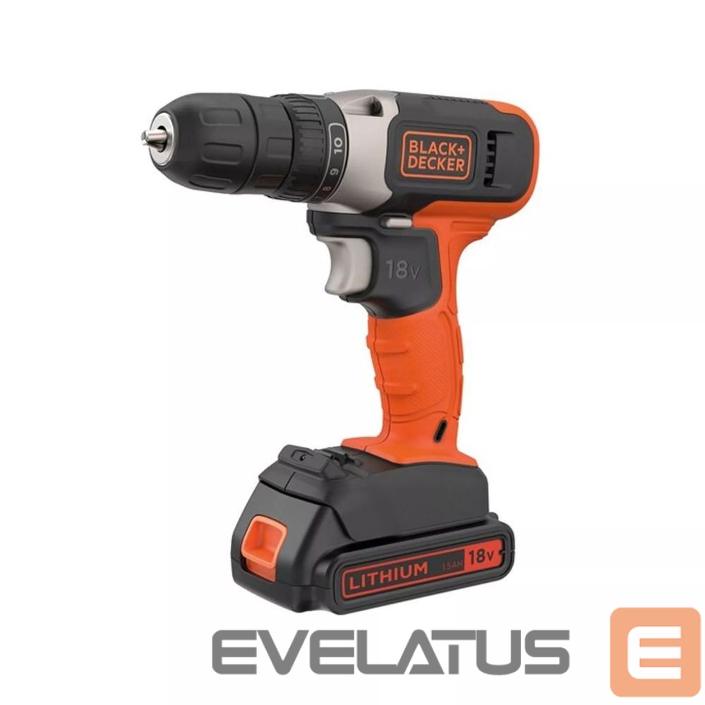 Kalakaubad Black & Decker | Cordless Drill Driver | BCD001C2-QW | 18 V | 2x1.5 Ah | Lithium
