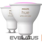 LED pirn Philips Hue  Smart Spotlight, 2pcs pack | GU10 | 4.2 W | Warm to cool white and color 
