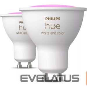 LED pirn Philips Hue  Smart Spotlight, 2pcs pack | GU10 | 4.2 W | Warm to cool white and color 