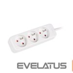 Serverid Lanberg  Cable Power Strip 3M 3X French Outlets Quality-Grade Copper | PS0-03E-0300-W 