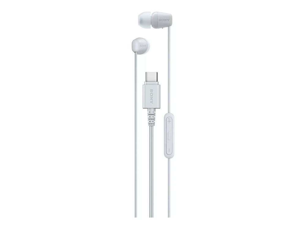 Juhtmevabad kõrvaklapid Sony IER‑EX15C USB‑C Wired Earbuds with Mic, White |