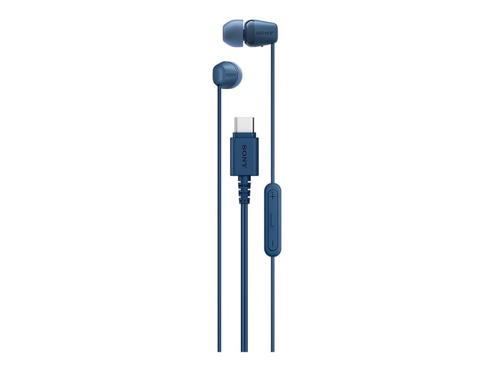 Juhtmevabad kõrvaklapid Sony IER‑EX15C USB‑C Wired Earbuds with Mic, Blue |