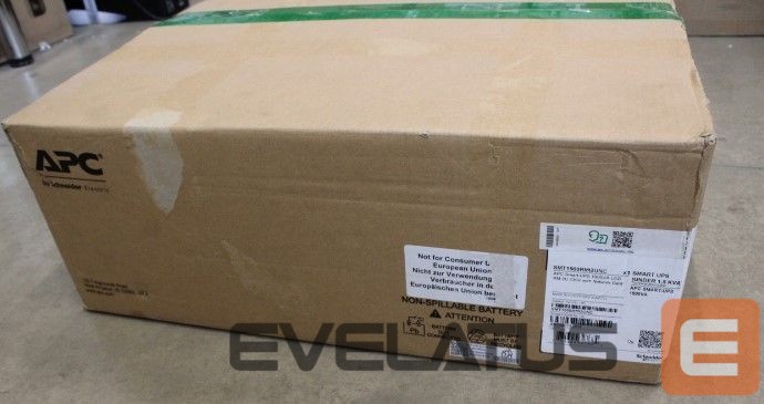 Serverid Schneider Electric SALE OUT. APC Smart-UPS, Line Interactive, 1500VA, Rackmount 2U, 230V, 4x IEC C13 outlets, Network Card, AVR, LCD, Black | APC Smart-UPS, Rackmount 2U, 230V, 4x IEC C13 sockets, Network card, AVR, LCD | SMT1500RMI2UNC | 1500 VA | 1000 W | DAMAGED PACKAGING, UNPACKED, SCRATCHED ON TOP AND METAL PARTS | 230 V