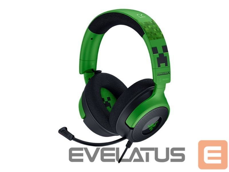 Juhtmevabad kõrvaklapid Razer Gaming Headset | Kraken V4 X | Wired | Over-Ear | Microphone | Minecraft Edition