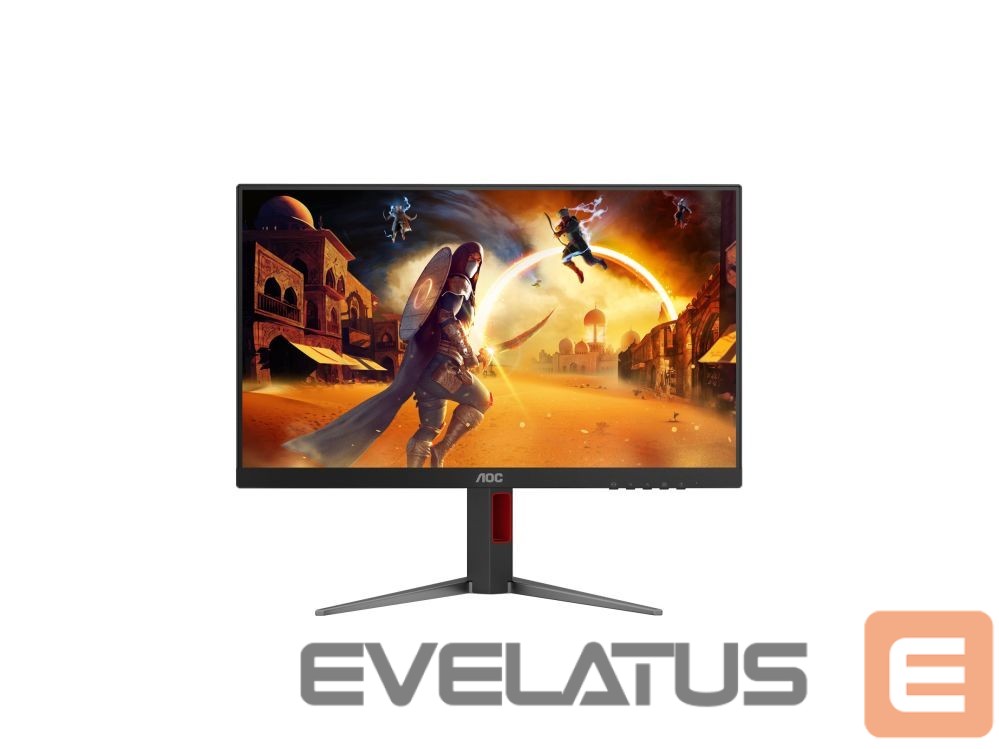 Monitorid AOC | 24G4HA | 24 " | Fast IPS | FHD | 16:9 | 200 Hz | 0.5 ms | 1920 x 1080 pixels | 300 cd/m² | HDMI ports quantity 2 | Black, Red
