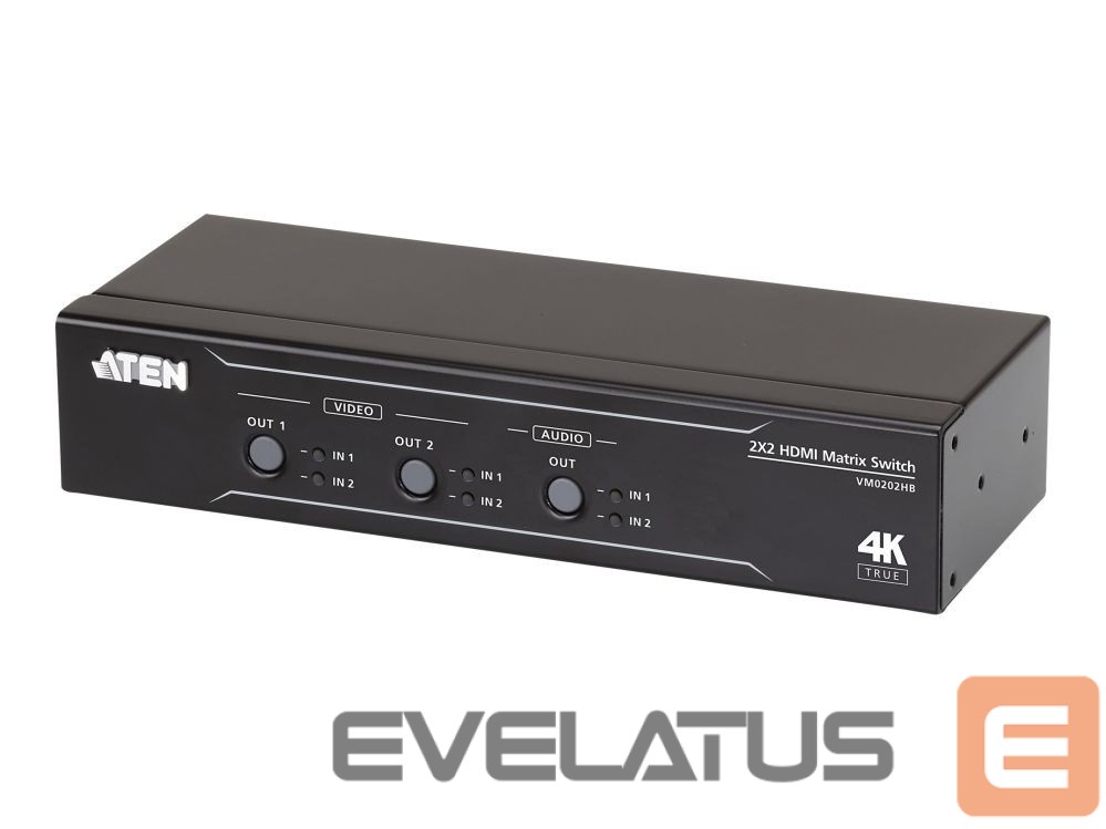Server – muud tarvikud Aten 2x2 True 4K HDMI Matrix Switch with Audio De-Embedder | VM0202HB