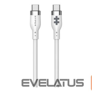 Kaabel HYPER  1.5m Silicone USB-C to USB-C 60W Charging Cable - White | 