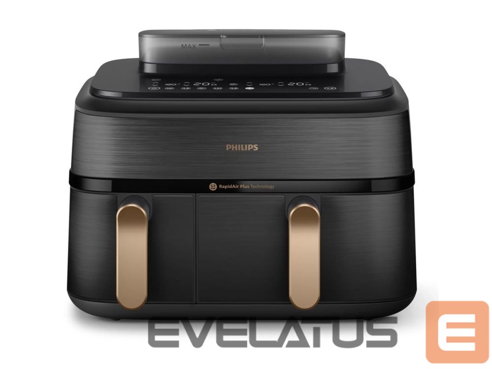 Lauagrillid Philips Dual Steam Air Fryer | NA552/00 5000 Series | Power 2750 W | Capacity 9 L | RapidAir Plus | Black