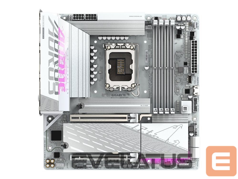 Intel protsessori emaplaat Gigabyte B860M AORUS ELITE WIFI6E ICE |