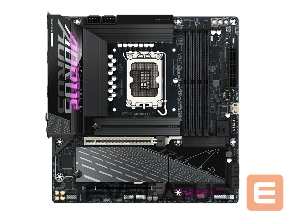 Intel protsessori emaplaat Gigabyte B860M AORUS ELITE WIFI6E ICE |