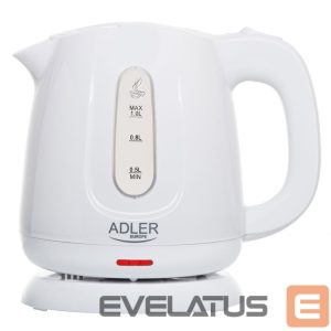Veekeetja Adler  Kettle | AD 1373 | Electric | 850 W | 1 L | Polypropylene | 360° rotational base | White 