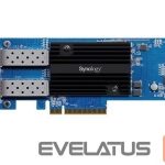 Üleminek Synology  E25G30-F2 Dual-port 25GbE SFP28 add-in card designed to accelerate bandwidth-intensive workflows 