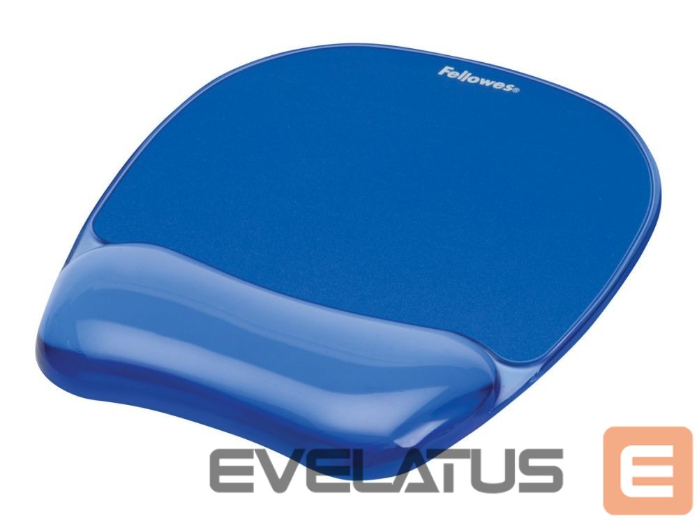 Arvutihiir Fellowes Mouse pad with wrist support CRYSTAL, blue