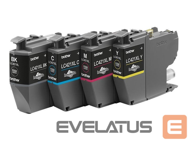 Tarvikud ja tarvikud Brother LC421XLVAL Ink Cartridge Multipack | LC | LC421XLVAL | LC421XL - 4-pack - XL - black, yellow, cyan, magenta - original - ink cartridge | Ink cartridge | Black, yellow, cyan, magenta