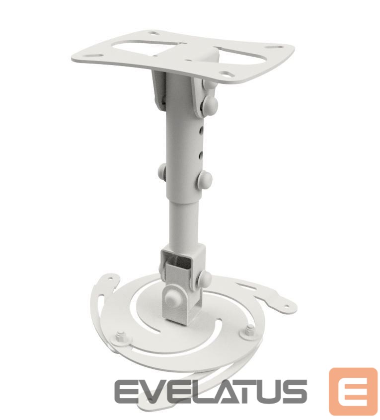 Teleri kinnitus EDBAK | Projector Ceiling mount | PM3w-B | Height adjustment | Maximum weight (capacity) 15 kg | White