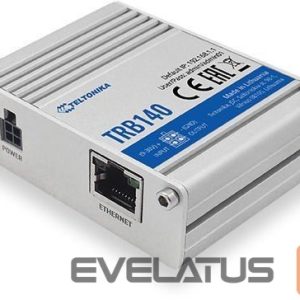 Ruuterid Teltonika  TRB140 LTE Router: No WiFi, 4G, SIM, Enthernet port, Micro USB | LTE Router | TRB140 | No Wi-Fi | Mbit/s | 10/100/1000 Mbit/s | Ethernet LAN (RJ-45) ports 1 | Mesh Support No | MU-MiMO No | 2G/3G/4G | Antenna type 1 x SMA for LTE | 1 x Virtual network interface via micro USB | 24 month(s) 