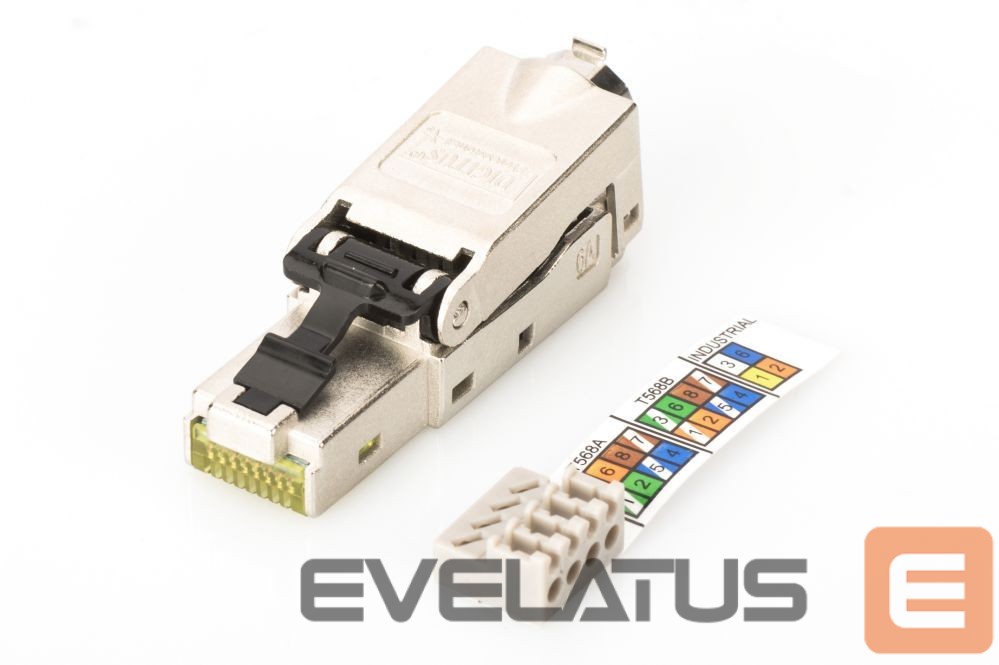 Üleminek Digitus | CAT 6A Field Termination Plug, STP with dust cap, Bend relief | DN-93631
