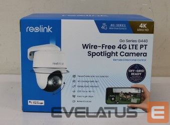 Veebikaamera Reolink SALE OUT. Go Series G440 4K 4G LTE Wire Free Camera, White, DAMAGED PACKAGING | 4K 4G LTE Wire Free Camera | Go Series G440 | Dome | 8 MP | Fixed | IP64 | H.265 | MicroSD (Max. 128GB) | DAMAGED PACKAGING