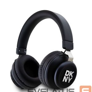 Juhtmevabad kõrvaklapid DKNY  PU Leather Stack Logo Wireless Headphone Black