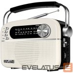 juhtmega kõlarid Sven  Speaker SVEN SRP-505, white (3W, Bluetooth, FM/AM/SW, USB, microSD, AUX, battery) 