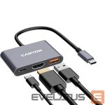 Üleminek Canyon  CANYON hub DS-4 3in1 USB-C Grey 