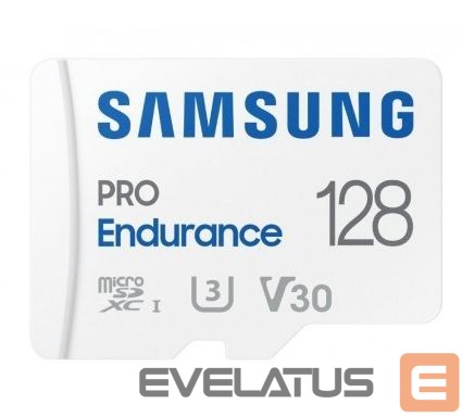 Mälukaardid Samsung Pro Endurance MicroSD 128GB White