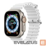 Rihm Dux Ducis  Silicone Strap for Apple Watch 42/44/45/46/49MM White