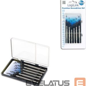 Server – muud tarvikud Logilink  Small Screwdriver Set, 6pcs Incl. transport boxThe set includes1x slot driver 1.4 mm1x slot driver 2.0 mm1x slot driver 2.4 mm1x slot driver 3.0 mm1x Cross slot driver 0 mm1x Cross slot driver 1 mm 
