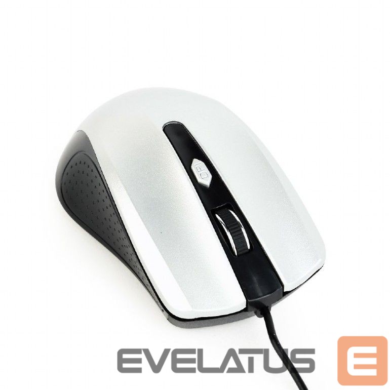 Arvutihiir Gembird Mouse MUS-4B-01-BS Standard, No, Black/ silver, No,