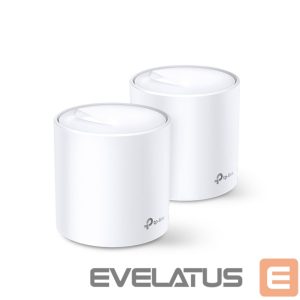 Ruuterid TP-Link  AX3000 Whole Home Mesh Wi-Fi 6 System Deco X60 (2-pack) 802.11ax, 2402+574 Mbit/s, 10/100/1000 Mbit/s, Ethernet LAN (RJ-45) ports 2, Mesh Support Yes, MU-MiMO Yes, Antenna type 4xInternal per Deco uni 