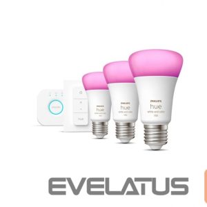 LED pirn Philips  Hue WCA Starter Kit 9W A60 E27 3pcs, Bridge, Switch 