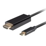 Üleminek Lanberg  USB-C to HDMI Cable, 0.5 m 4K/60Hz, Black 
