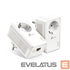 Ruuterid TP-Link  AV1000 Gigabit Passthrough Powerline Starter Kit TL-PA7017P KIT 10/100/1000 Mbit/s, Ethernet LAN (RJ-45) ports 1, No Wi-Fi, Extra socket 
