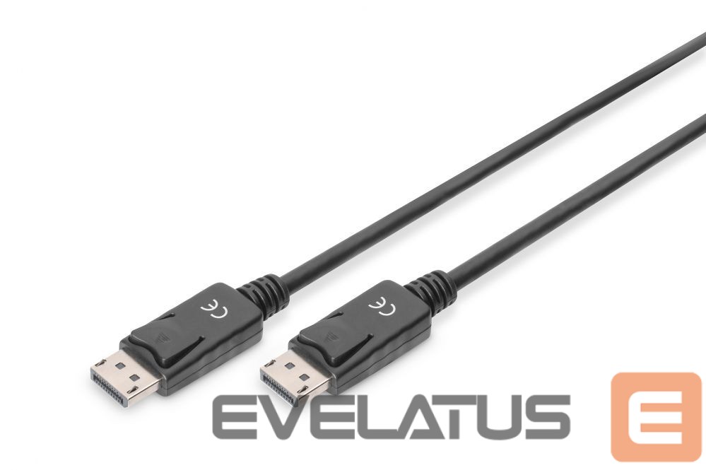 Monitori tarvik Digitus DisplayPort Connection Cable AK-340100-010-S Black, DP to DP, 1 m