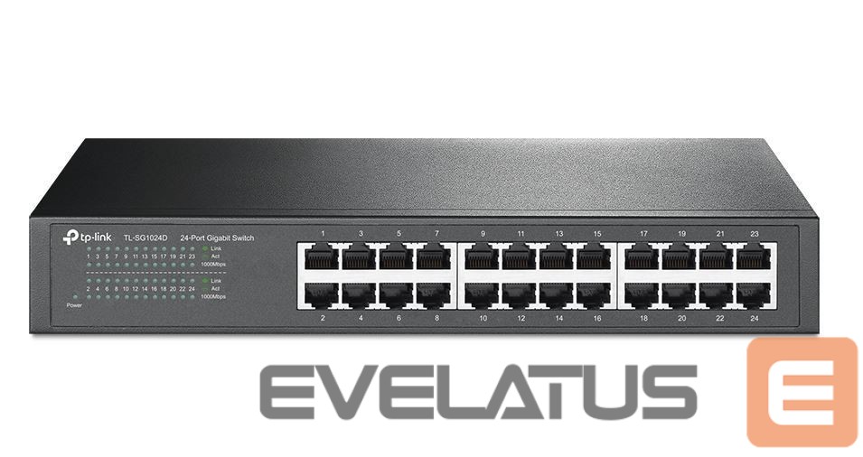 Server – muud tarvikud TP-Link Switch TL-SG1024D Unmanaged, Desktop/Rackmountable, 1 Gbps (RJ-45) ports quantity 24