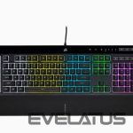 Arvuti klaviatuur Corsair  K55 RGB PRO Gaming keyboard, RGB LED light, US, Wired, Black 