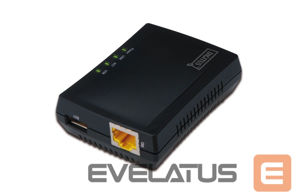 Üleminek Digitus Multifunction USB Network Server DN-13020 Black