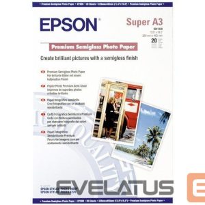 Kontoritarbed EPSON  Semigloss Photo Paper DIN A3+, 250g/m2, 20 sheets 
