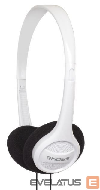 Juhtmevabad kõrvaklapid Koss Headphones KPH7w Wired, On-Ear, 3.5 mm, White