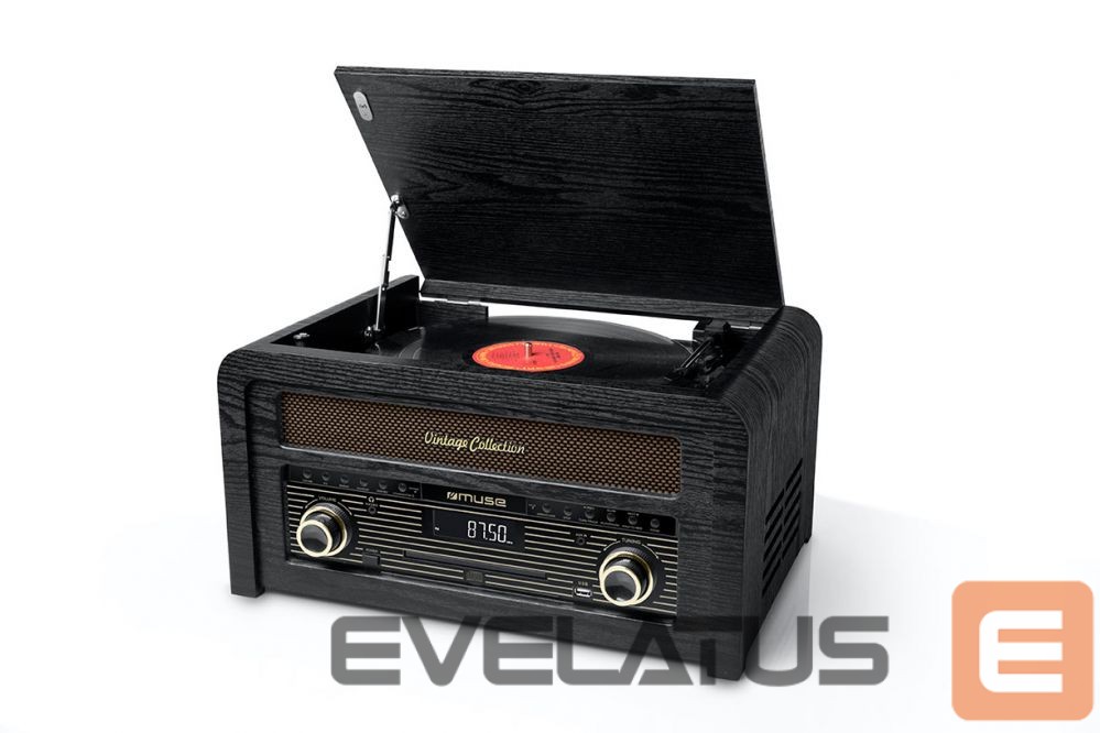 Plaadimängijad Muse Turntable micro system MT-115W USB port, Bluetooth, CD player, Wireless connection, AUX in, FM radio,