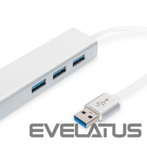 Kaabel Digitus  3-port USB Hub and Gigabit LAN adapter 	DA-70250-1 