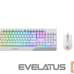 Arvuti klaviatuur MSI  KEYBOARD +MOUSE/VIGOR GK30 COMBO WHITE US 
