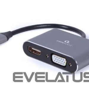 Moodulid ja transiiverid Gembird  I/O ADAPTER USB-C TO HDMI/VGA/A-USB3C-HDMIVGA-01 